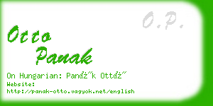otto panak business card